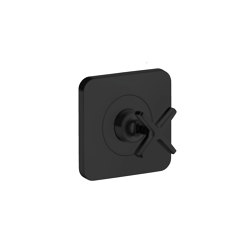 AXOR Citterio E Shut-off valve 120/120 for concealed installation | matt black | Shower controls | AXOR