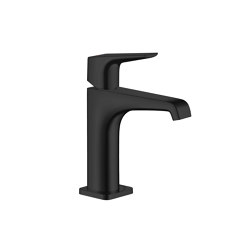 AXOR Citterio E Single lever basin mixer 130 with lever handle and waste set | matt black | Wash basin taps | AXOR