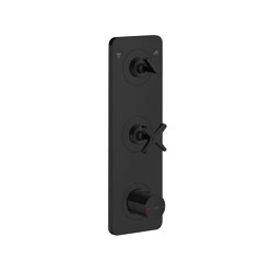 AXOR Citterio E Thermostatic module 380/120 for concealed installation for 2 functions with plate | matt black