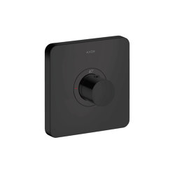 AXOR Shower SelectThermostat HighFlow for concealed installation softsquare | matt black | Shower controls | AXOR