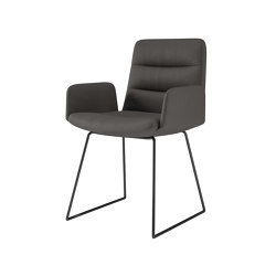 Consento I Tivoli 4-foot chair, metal, optional armrests | Chairs | Assmann Büromöbel