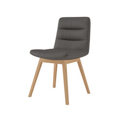 Consento I Tivoli 4-foot chair, wood | Stühle | Assmann Büromöbel