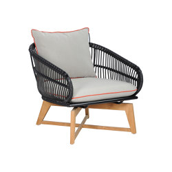 Armony Lounge Chair Wood Legs