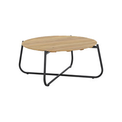 Light Round Cross Leg Slate Top Coffee Table | Mesas de centro | cbdesign
