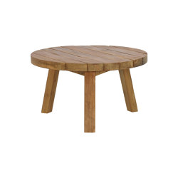 Rustic Round Coffee Table D 80 | open base | cbdesign