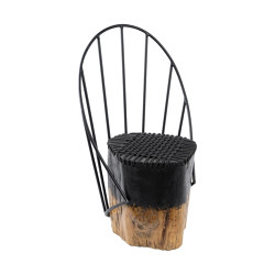 Sauvage Stool Rope With Spokes Back