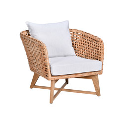 Selene Lounge Chair Open Weaving | Armchairs | cbdesign