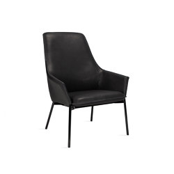 Grace | Lounge Chair High mit Stahlgestell | Armchairs | FREIFRAU MANUFAKTUR