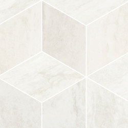 Prestigio Travertino Bianco Mosaico Cube | Ceramic tiles | Refin