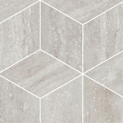 Prestigio Travertino Grigio Mosaico Cube | Ceramic tiles | Refin