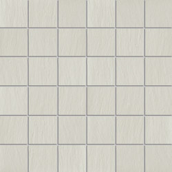 Wide Chalk Strutturato Mosaico | Colour white | Refin
