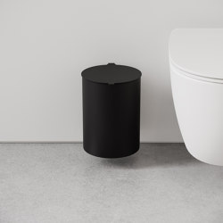 Toilet Bin Black | Bath waste bins | NICHBA