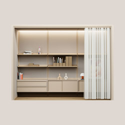 Modular Support 3x1 Storage in Sand Beige | Sistemi room-in-room | Mute