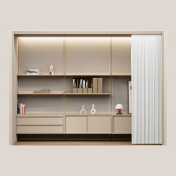 OmniRoom Support 3x1 Storage in Sand Beige | Room-in-room systems | Mute