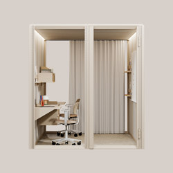 Modular Work 2x3 in Sand Beige | Systèmes room-in-room | Mute