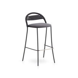 Petale Barhocker mit Seil, horizontalem Muster | Bar stools | Expormim