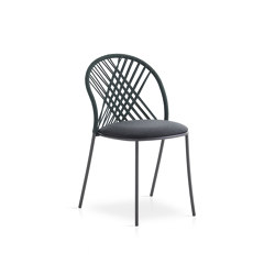 Silla tejida con patrón diamante Petale | Chairs | Expormim