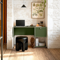 USM Haller Home Office | Olive Green | Individual desks | USM