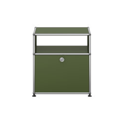 USM Haller Nightstand | USM Matte Silver | Tables de chevet | USM