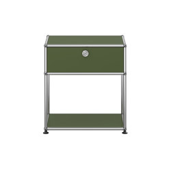 USM Haller Nightstand | USM Matte Silver | Tables de chevet | USM