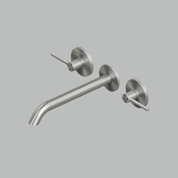 FFQT | Wall mounted dual handle mixer with spout | Waschtischarmaturen | Quadrodesign