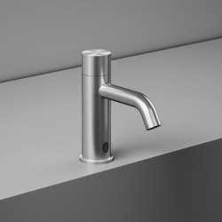 Sense | Deck mounted mixer with infrared presence sensor, cold water only. | Wash basin taps | Quadrodesign