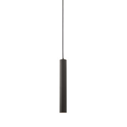 Lustrin | Single Suspension Lamp Gun Metal Black Brass | Suspended lights | LUCE TU