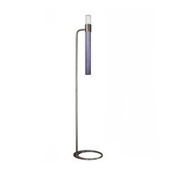 Sbarlusc | Floor Lamp Gun Metal Black Fumè Glass | Free-standing lights | LUCE TU