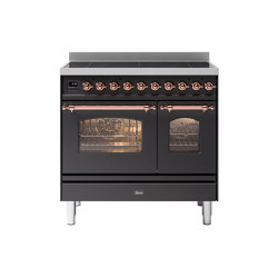 Nostalgie | 90 cm enamelled steel double oven range cooker | Ovens | ILVE