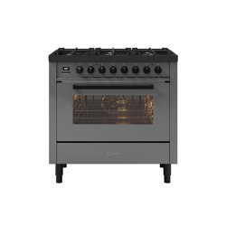 Pro Line | 90 cm Grigio Lusso single oven range cooker 6 burners | Ovens | ILVE