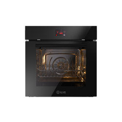 Professional Plus | 60 cm black glass TFT built-in oven | Backöfen | ILVE