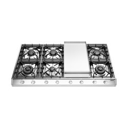 Professional Plus | Gas hob, 120 cm with 8 burners with fry top | Hobs | ILVE