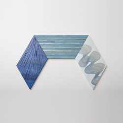 Blue washi panel