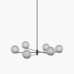 Ball & Hoop | S 19—01 - Black Anodised - Frosted | Lampade sospensione | Empty State