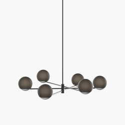 Ball & Hoop | S 19—01 - Black Anodised - Smoked | Suspended lights | Empty State