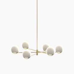 Ball & Hoop | S 19—01 - Brushed Brass - Opal | Lampade sospensione | Empty State
