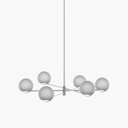 Ball & Hoop | S 19—01 - Silver Anodised - Frosted | Pendelleuchten | Empty State