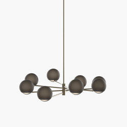 Ball & Hoop | S 19—02 - Burnished Brass - Smoked | Lampade sospensione | Empty State
