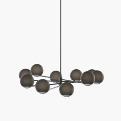 Ball & Hoop | S 19—03 - Black Anodised - Smoked | Lampade sospensione | Empty State