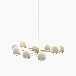 Ball & Hoop | S 19—03 - Brushed Brass - Opal | Suspended lights | Empty State