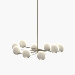 Ball & Hoop | S 19—03 - Burnished Brass - Opal | Suspended lights | Empty State