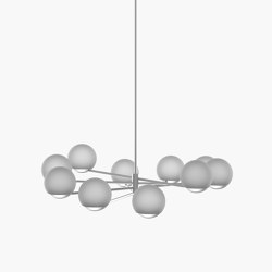 Ball & Hoop | S 19—03 - Silver Anodised - Frosted | Suspended lights | Empty State
