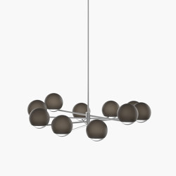 Ball & Hoop | S 19—03 - Silver Anodised - Smoked | Pendelleuchten | Empty State