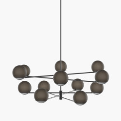 Ball & Hoop | S 19—04 - Black Anodised - Smoked | Suspended lights | Empty State