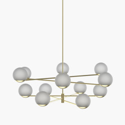 Ball & Hoop | S 19—04 - Brushed Brass - Frosted | Suspensions | Empty State