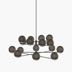 Ball & Hoop | S 19—06 - Black Anodised - Smoked | Suspended lights | Empty State