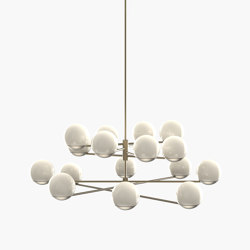 Ball & Hoop | S 19—06 - Burnished Brass - Opal | Lampade sospensione | Empty State
