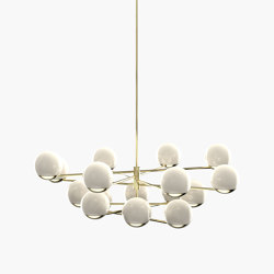 Ball & Hoop | S 19—07 - Polished Brass - Opal | Suspensions | Empty State
