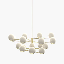 Ball & Hoop | S 19—08 - Brushed Brass - Opal | Lampade sospensione | Empty State
