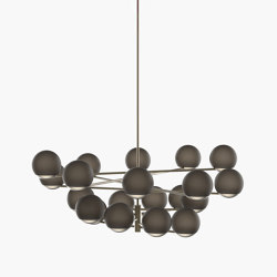 Ball & Hoop | S 19—09 - Burnished Brass - Smoked | Suspended lights | Empty State